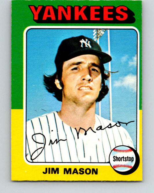 1975 O-Pee-Chee MLB #136 Jim Mason  New York Yankees  V10580