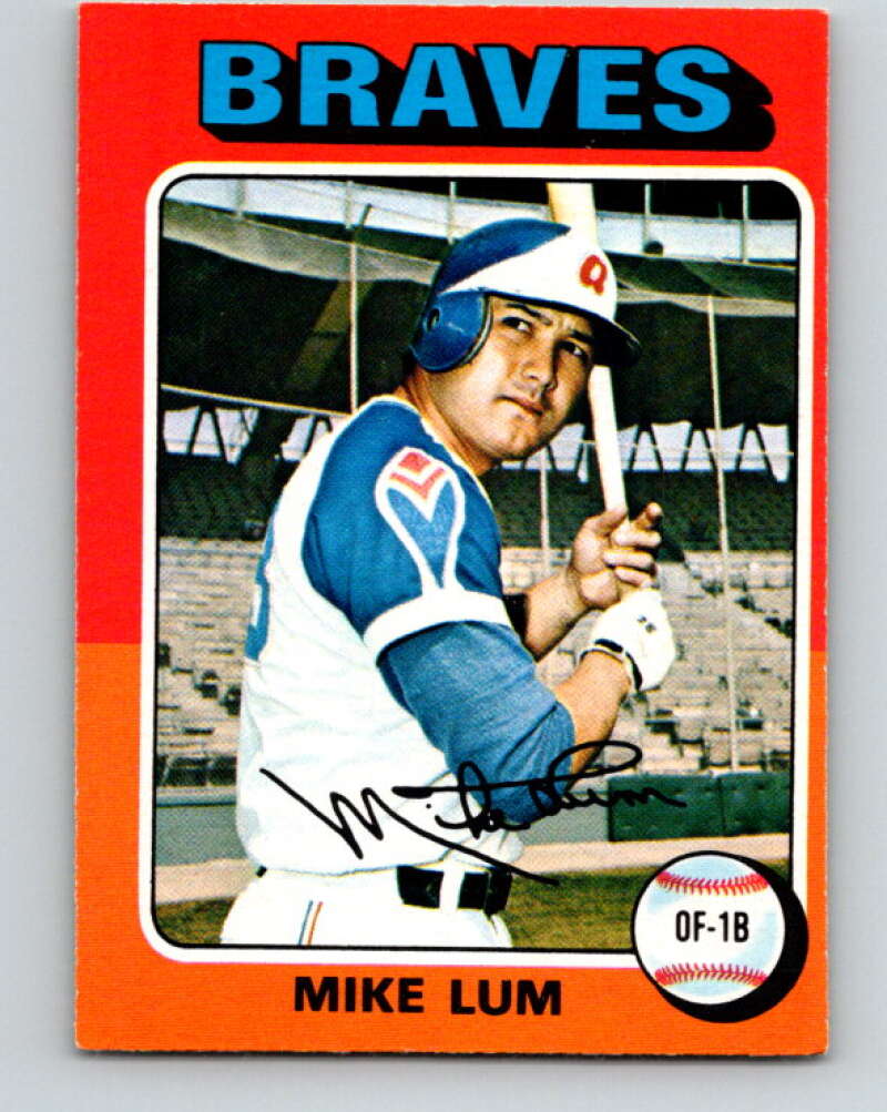 1975 O-Pee-Chee MLB #154 Mike Lum Atlanta Braves V10583
