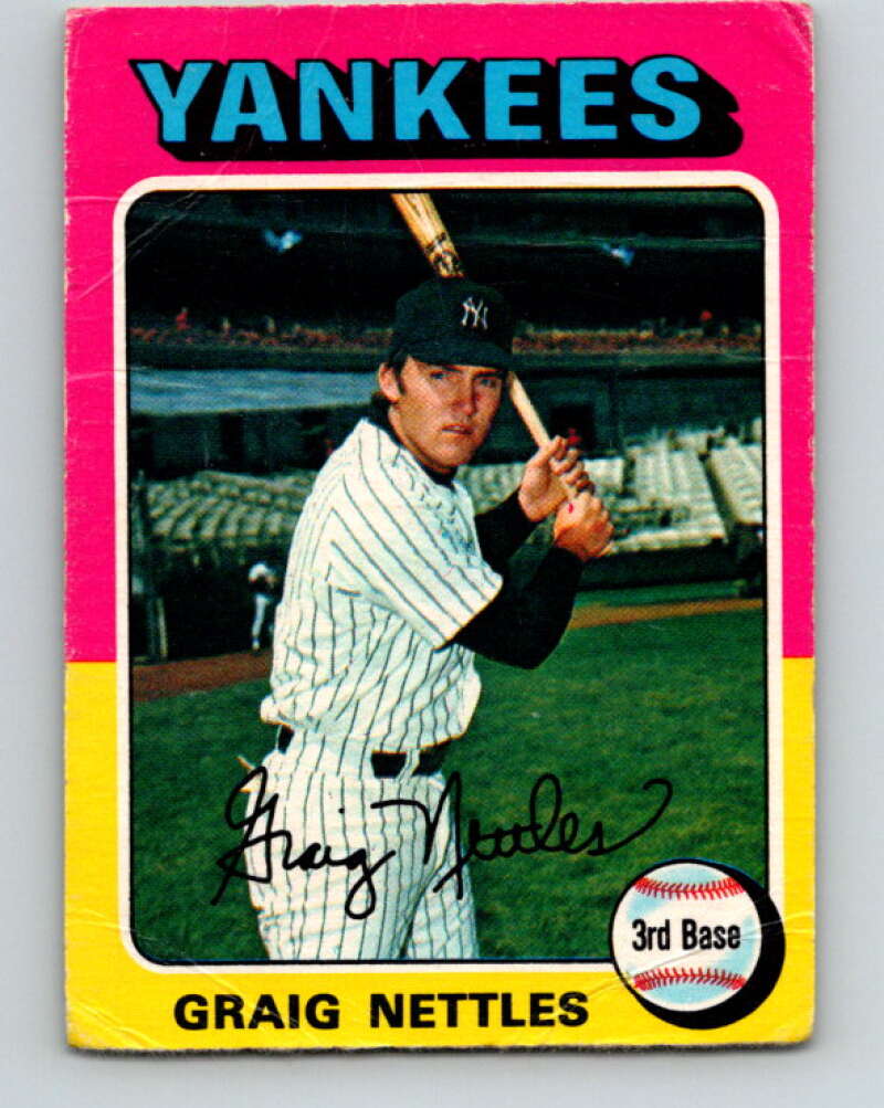 1975 O-Pee-Chee MLB #160 Graig Nettles New York Yankees V10585