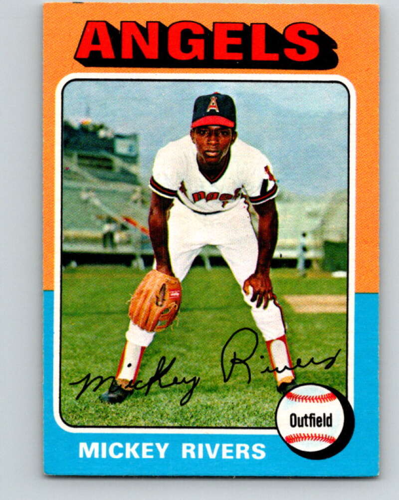 1975 O-Pee-Chee MLB #164 Mickey Rivers California Angels V10586