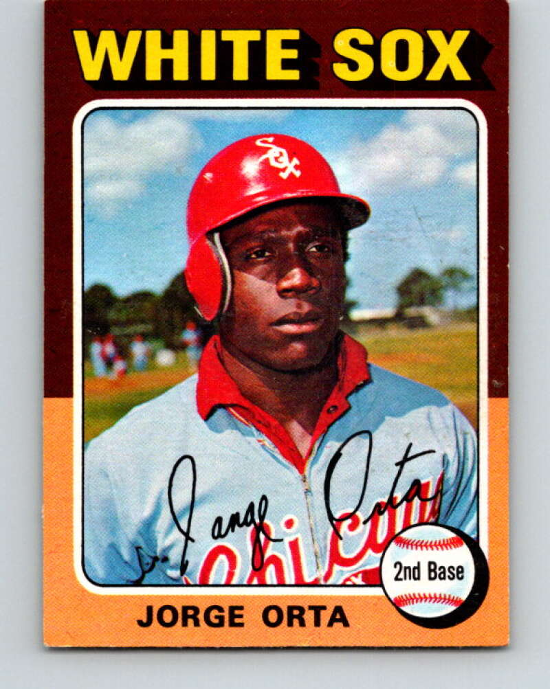 1975 O-Pee-Chee MLB #184 Jorge Orta Chicago White Sox V10590
