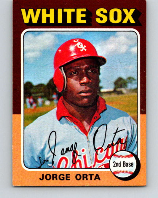 1975 O-Pee-Chee MLB #184 Jorge Orta  Chicago White Sox  V10590
