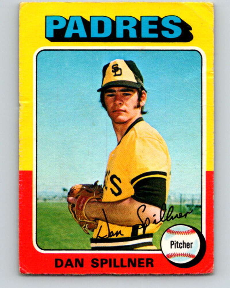 1975 O-Pee-Chee MLB #222 Dan Spillner San Diego Padres V10594