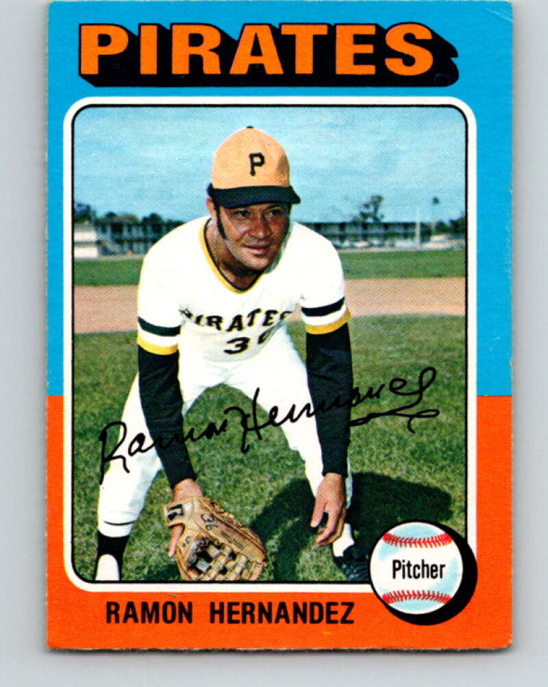 1975 O-Pee-Chee MLB #224 Ramon Hernandez Pittsburgh Pirates V10595