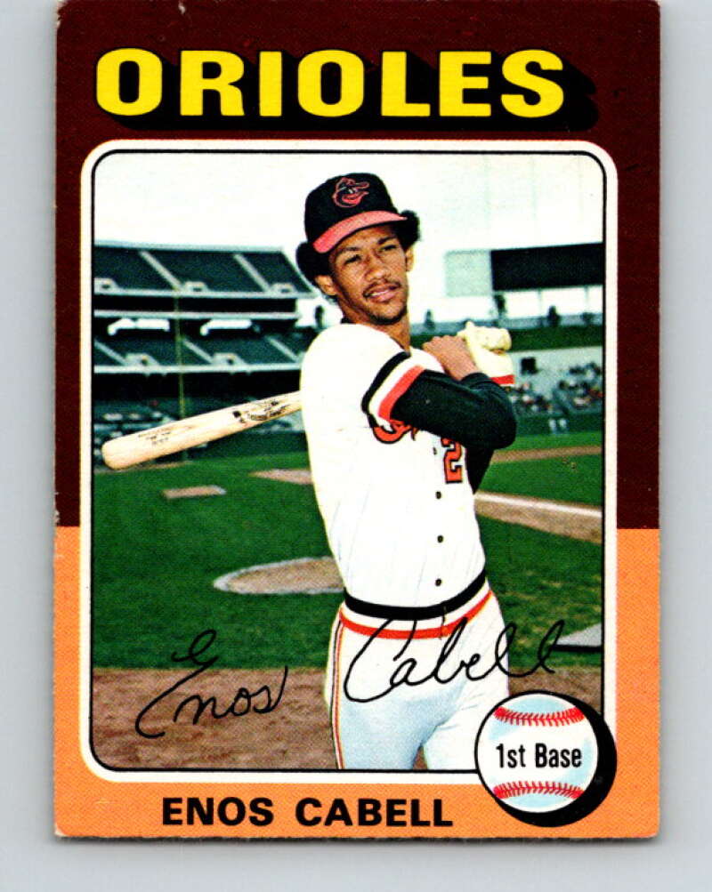 1975 O-Pee-Chee MLB #247 Enos Cabell Baltimore Orioles V10599