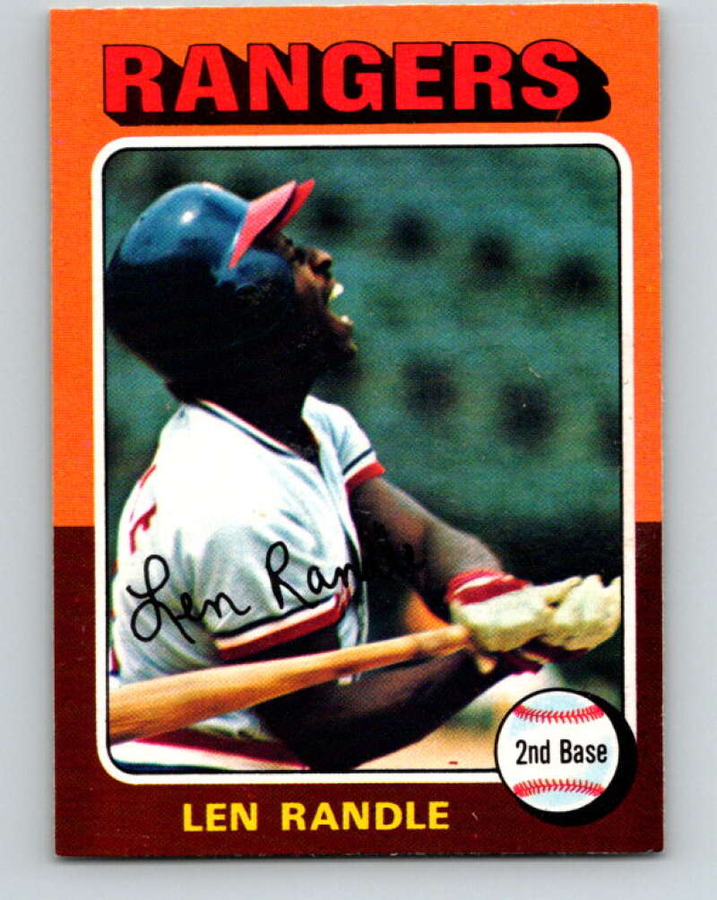 1975 O-Pee-Chee MLB #259 Len Randle Texas Rangers V10601
