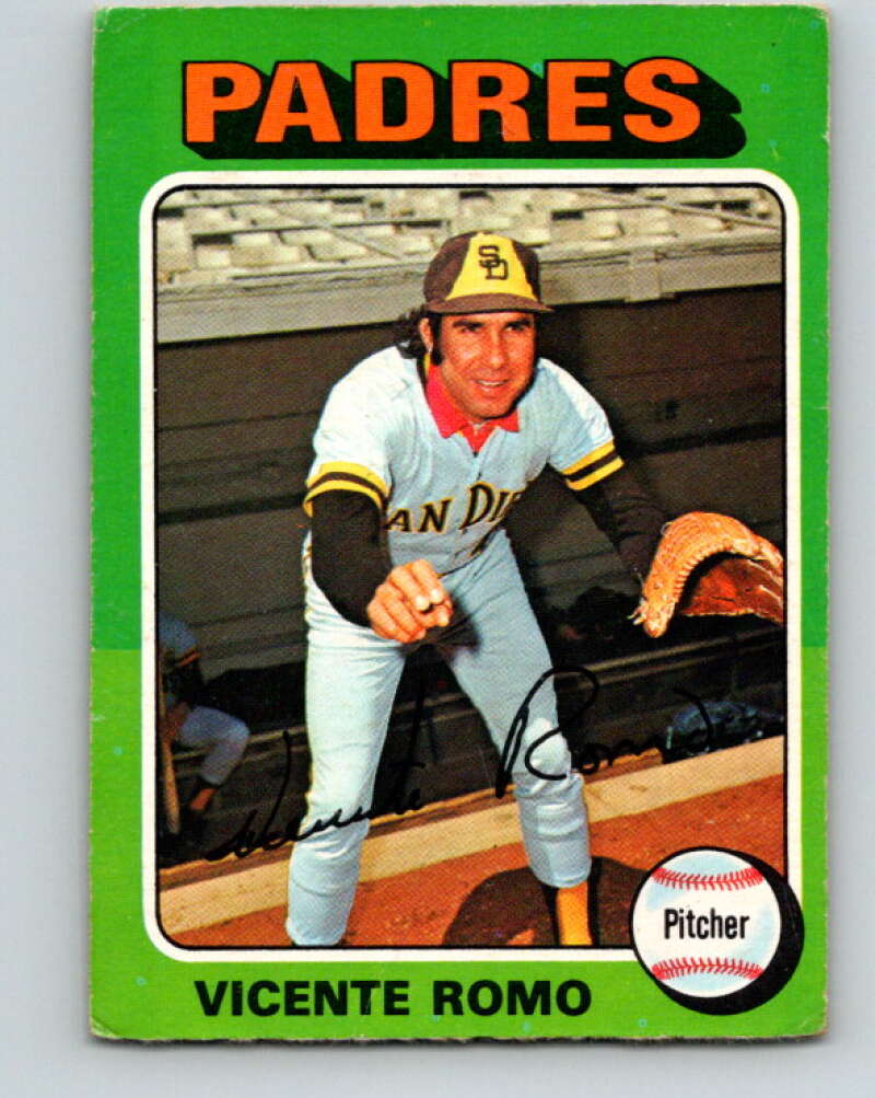 1975 O-Pee-Chee MLB #274 Vicente Romo San Diego Padres V10605