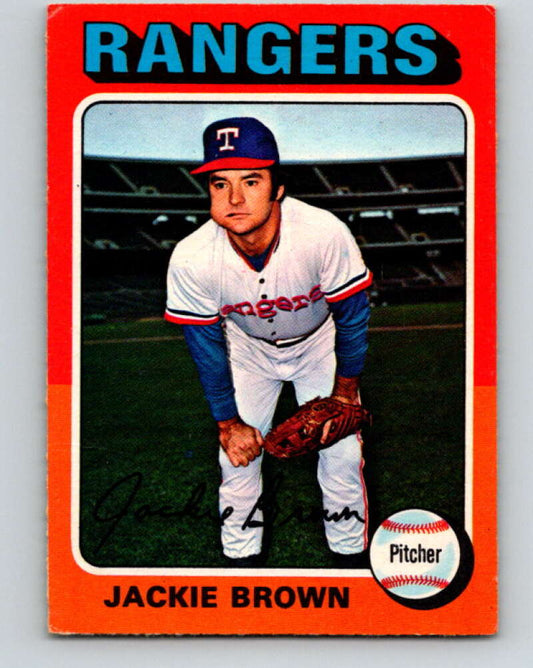 1975 O-Pee-Chee MLB #316 Jackie Brown  Texas Rangers  V10614