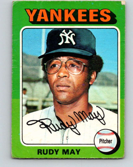 1975 O-Pee-Chee MLB #321 Rudy May  New York Yankees  V10617