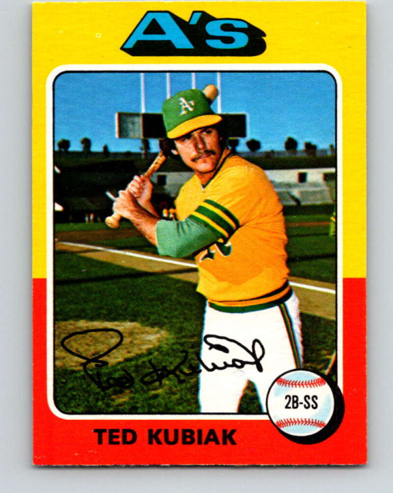 1975 O-Pee-Chee MLB #329 Ted Kubiak Oakland Athletics V10618