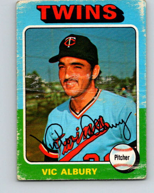 1975 O-Pee-Chee MLB #368 Vic Albury  Minnesota Twins  V10620