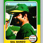 1975 O-Pee-Chee MLB #380 Sal Bando  Oakland Athletics  V10621