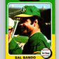 1975 O-Pee-Chee MLB #380 Sal Bando  Oakland Athletics  V10622