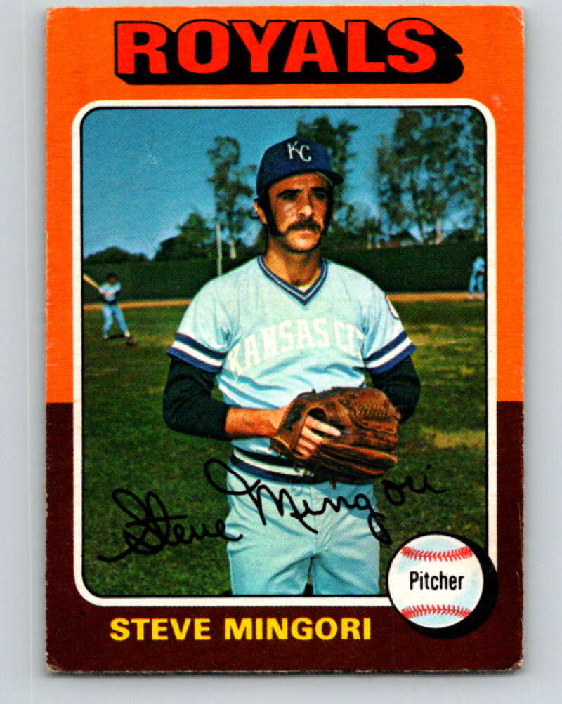 1975 O-Pee-Chee MLB #544 Steve Mingori Kansas City Royals V10643