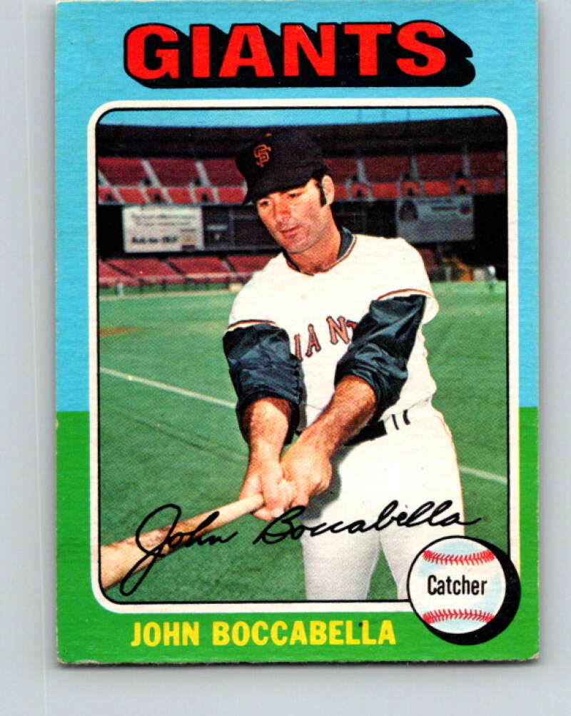 1975 O-Pee-Chee MLB #553 John Boccabella San Francisco Giants V10644