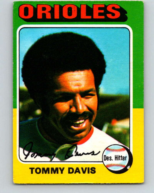 1975 O-Pee-Chee MLB #564 Tommy Davis  Baltimore Orioles  V10648