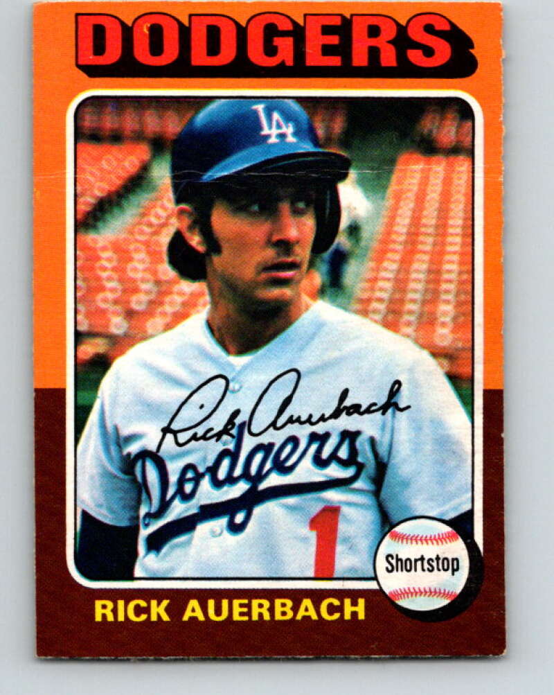 1975 O-Pee-Chee MLB #588 Rick Auerbach Los Angeles Dodgers V10650