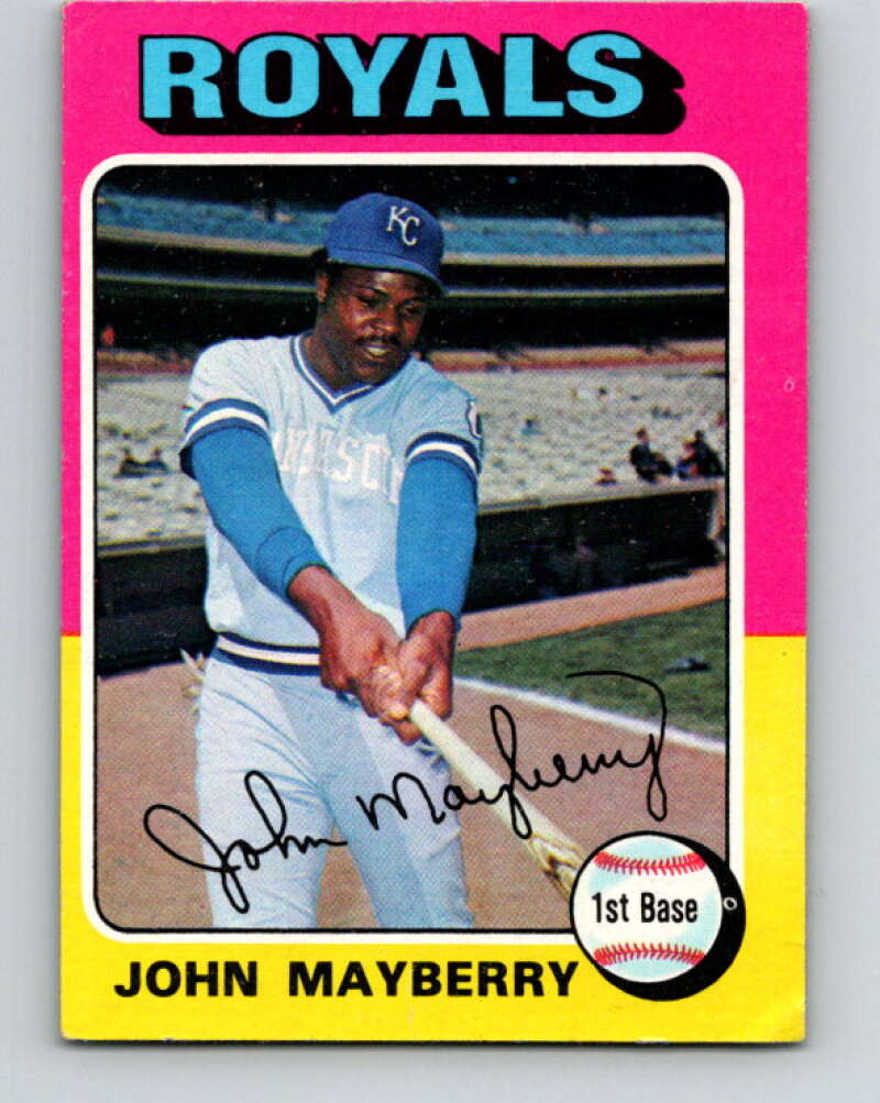 1975 Topps MLB #95 John Mayberry Kansas City Royals V10669