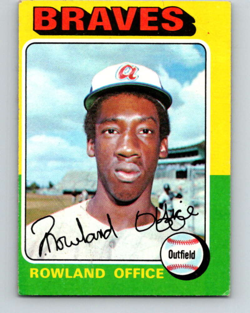 1975 Topps MLB #262 Rowland Office RC Rookie Atlanta Braves V10672
