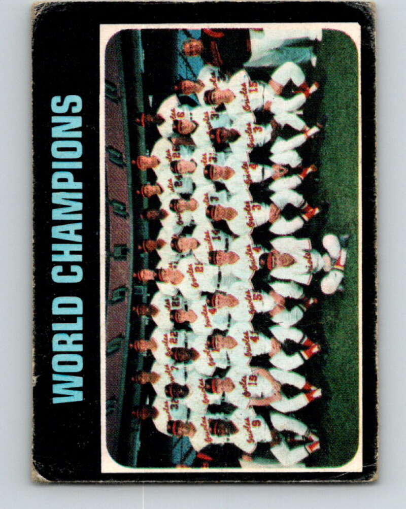 1971 O-Pee-Chee MLB #1 1970 World Champions Baltimore Orioles� V10676