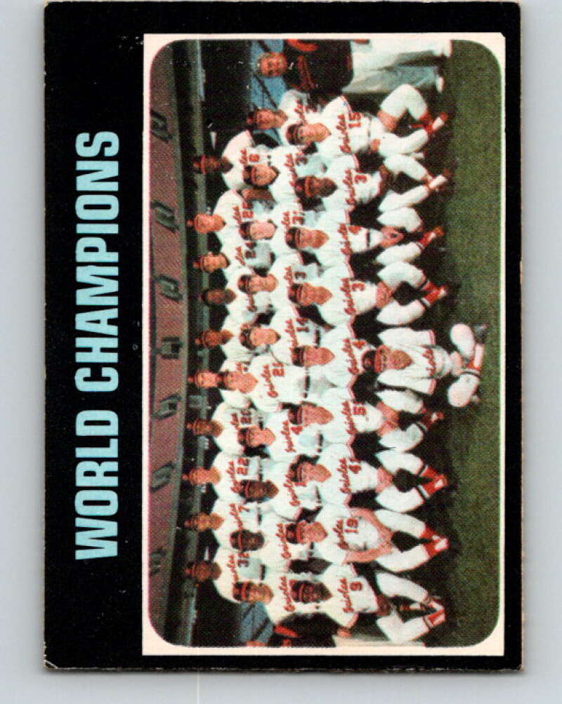 1971 O-Pee-Chee MLB #1 1970 World Champions Baltimore Orioles� V10677