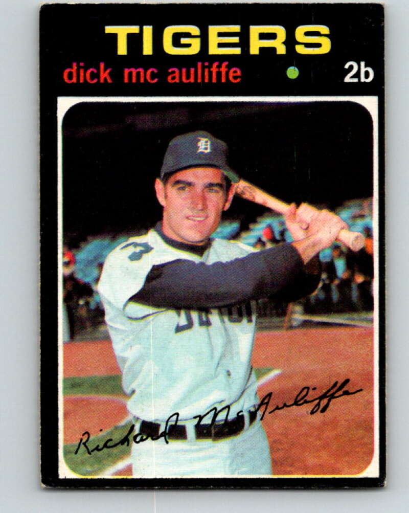 1971 O-Pee-Chee MLB #3 Dick McAuliffe� Detroit Tigers� V10680