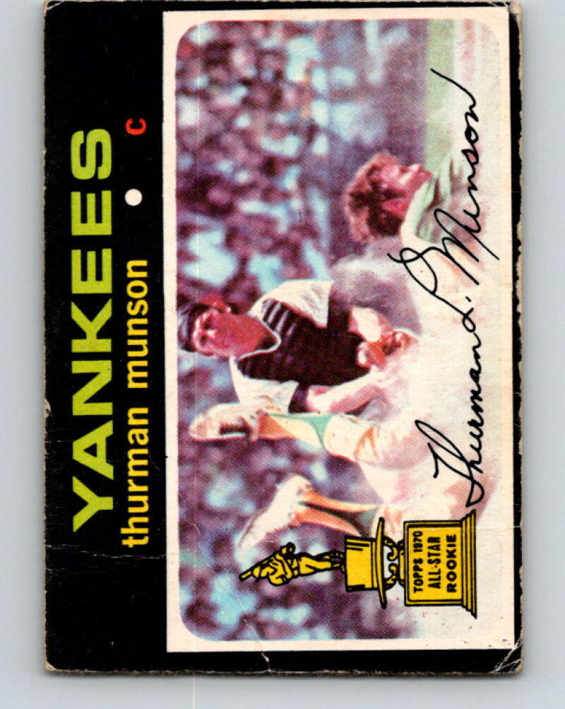 1971 O-Pee-Chee MLB #5 Thurman Munson� RC Rookie New York V10684