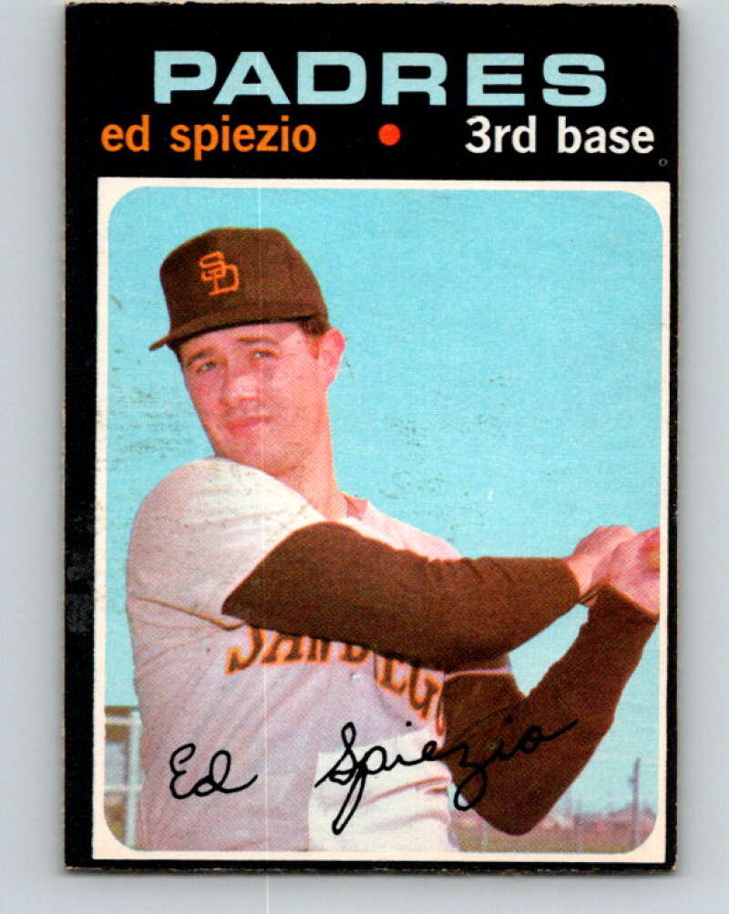 1971 O-Pee-Chee MLB #6 Ed Spiezio� San Diego Padres� V10685