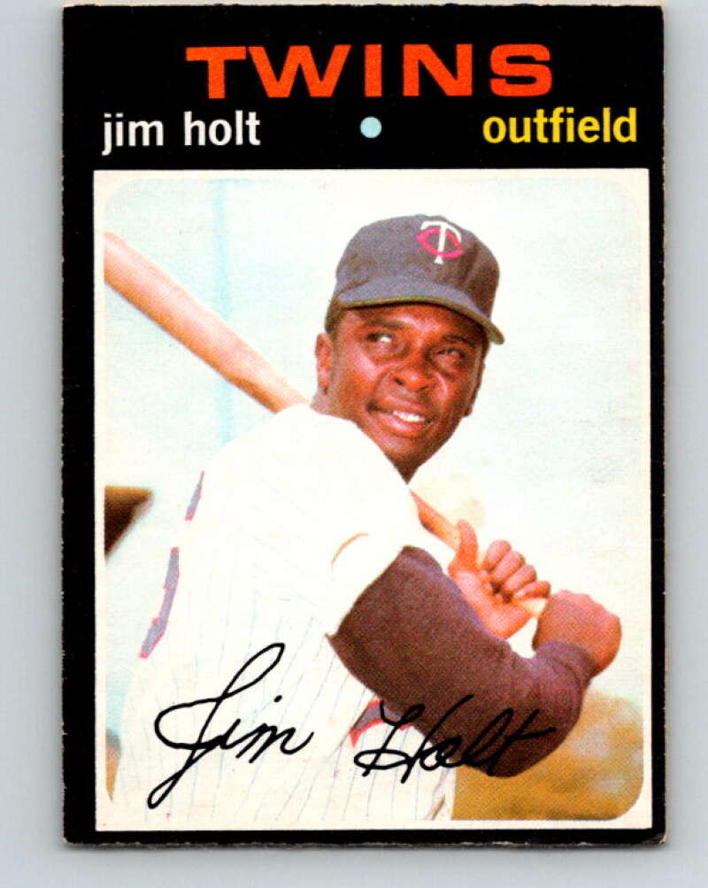 1971 O-Pee-Chee MLB #7 Jim Holt� RC Rookie Minnesota Twins� V10686