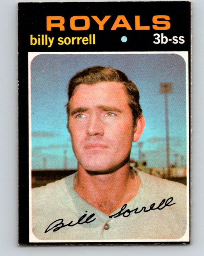 1971 O-Pee-Chee MLB #17 Billy Sorrell� Kansas City Royals� V10700
