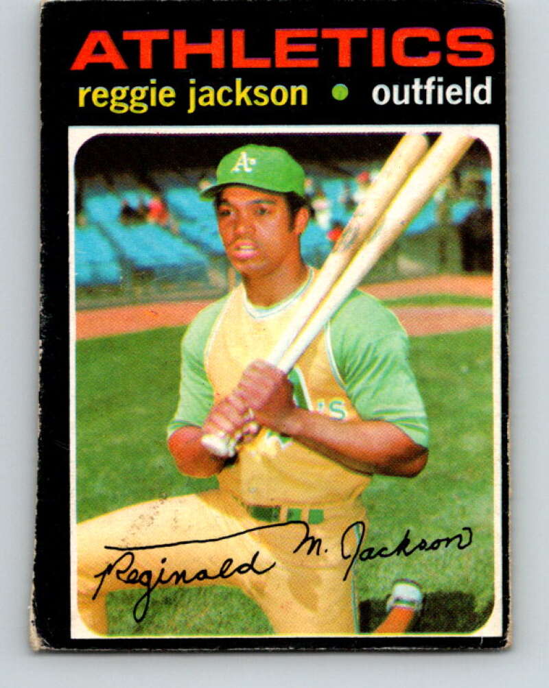 1971 O-Pee-Chee MLB #20 Reggie Jackson� Oakland Athletics� V10705