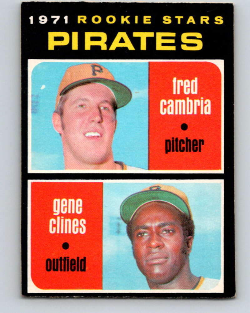 1971 O-Pee-Chee MLB #27 Cambria/Clines� RC Rookie Pittsburgh V10716