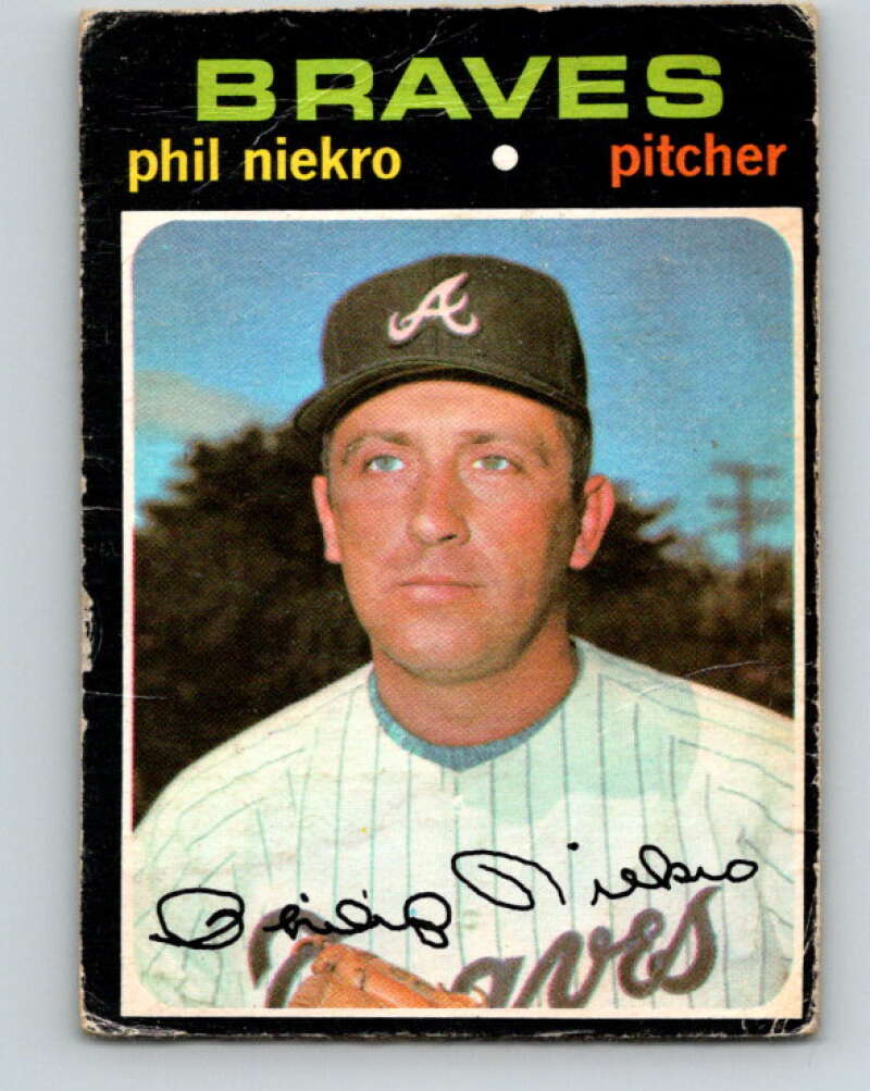 1971 O-Pee-Chee MLB #30 Phil Niekro� Atlanta Braves� V10720