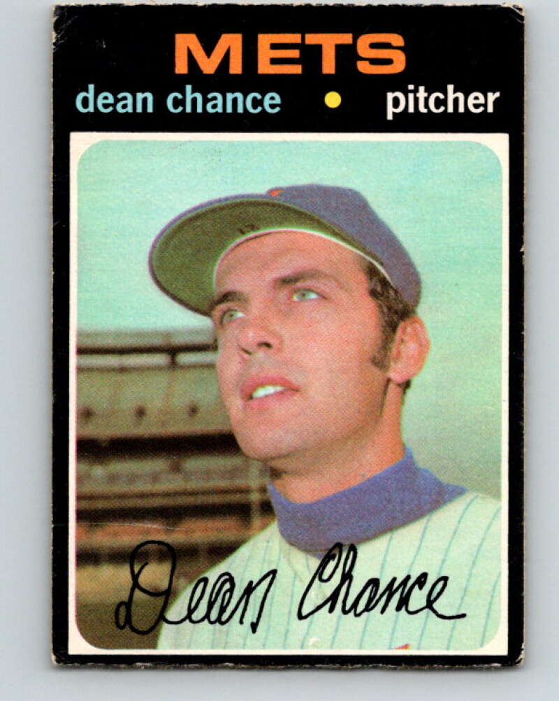 1971 O-Pee-Chee MLB #36 Dean Chance� New York Mets� V10728