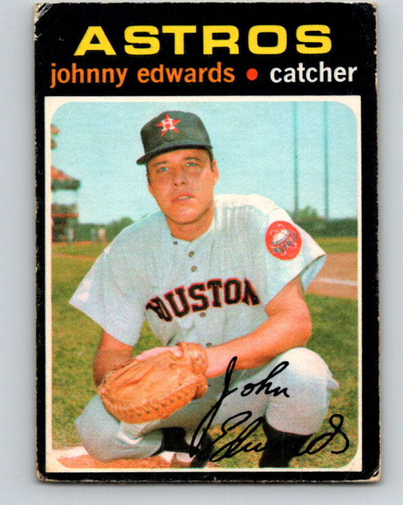 1971 O-Pee-Chee MLB #44 Johnny Edwards� Houston Astros� V10747