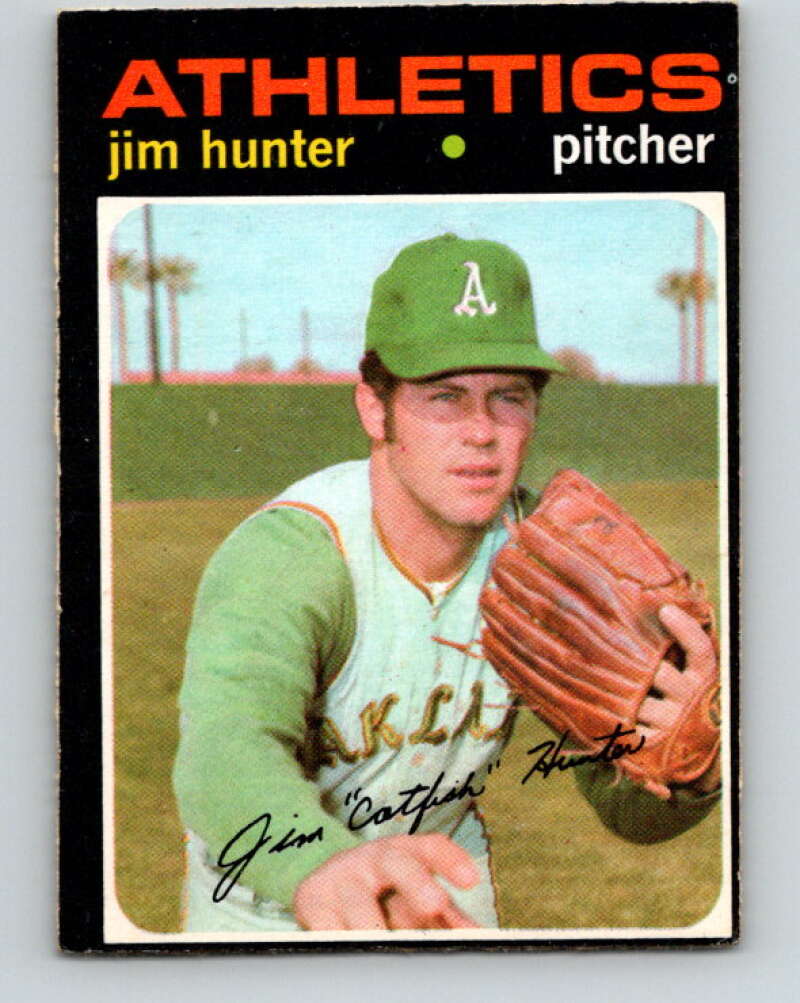 1971 O-Pee-Chee MLB #45 Jim Hunter� Oakland Athletics� V10749