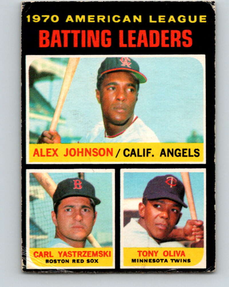 1971 O-Pee-Chee MLB #61 Johnson/Yastrzemski/Oliva� V10776