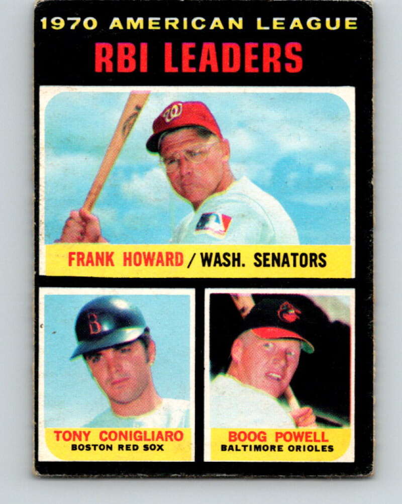 1971 O-Pee-Chee MLB #63 Howard/Conigliaro/Powell� V10781