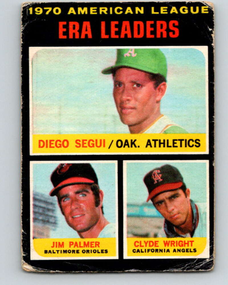 1971 O-Pee-Chee MLB #67 Segui/Palmer/Wright� V10788
