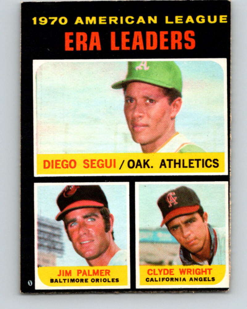 1971 O-Pee-Chee MLB #67 Segui/Palmer/Wright� V10790