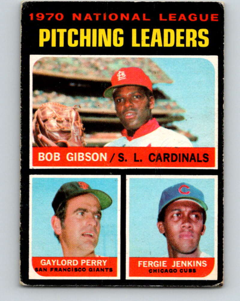 1971 O-Pee-Chee MLB #70 Gibson/Perry/Jenkins� V10793