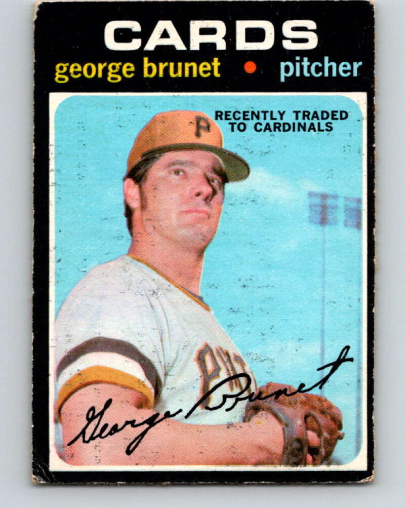 1971 O-Pee-Chee MLB #73 George Brunet� St. Louis Cardinals� V10797