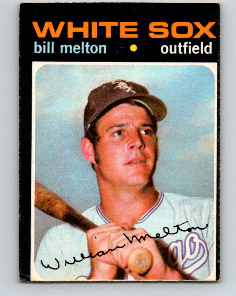 1971 O-Pee-Chee MLB #80 Bill Melton� Chicago White Sox� V10803