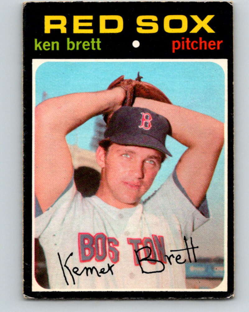 1971 O-Pee-Chee MLB #89 Ken Brett� Boston Red Sox� V10808