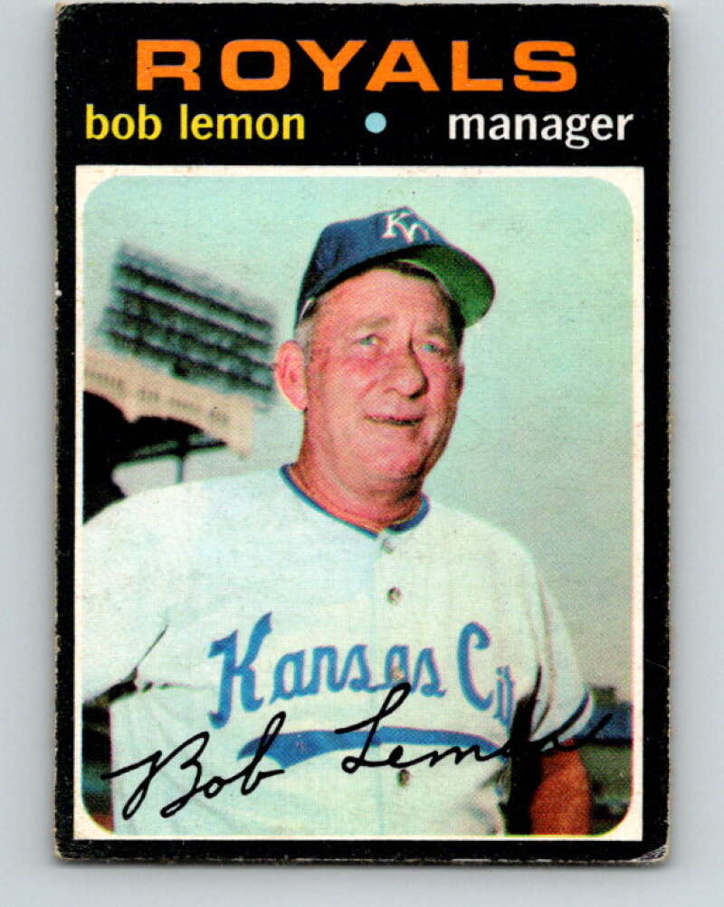 1971 O-Pee-Chee MLB #91 Bob Lemon� Kansas City Royals� V10813