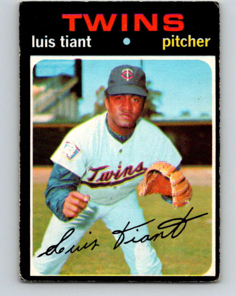 1971 O-Pee-Chee MLB #95 Luis Tiant� Minnesota Twins� V10821