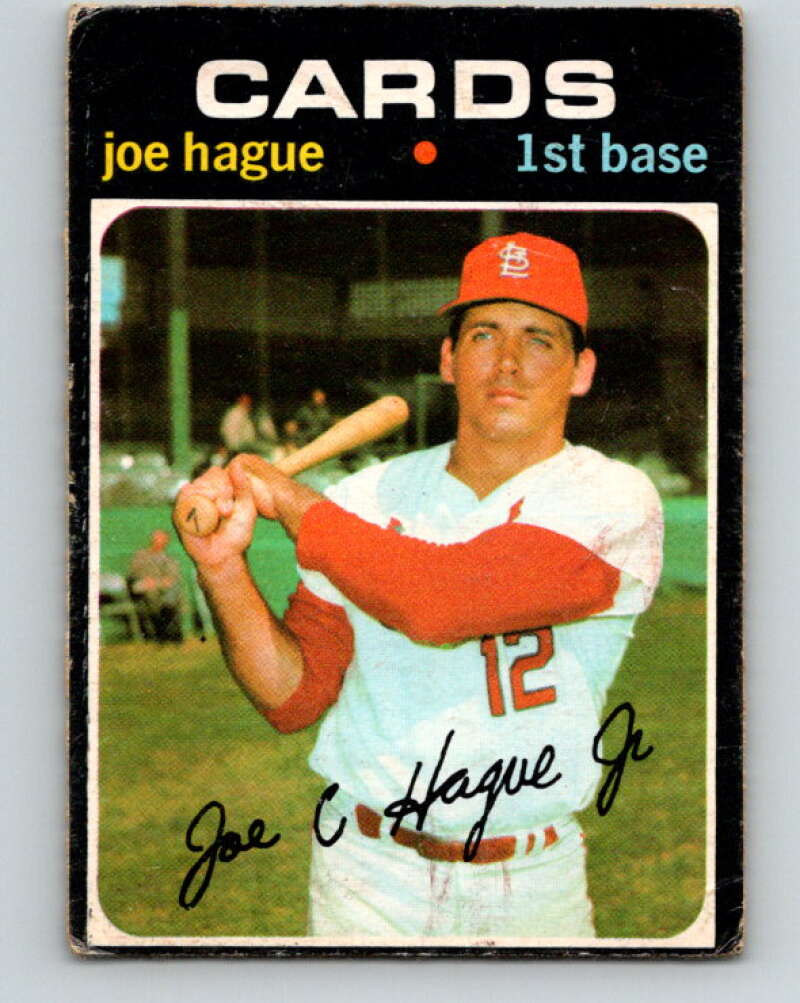 1971 O-Pee-Chee MLB #96 Joe Hague� St. Louis Cardinals� V10824