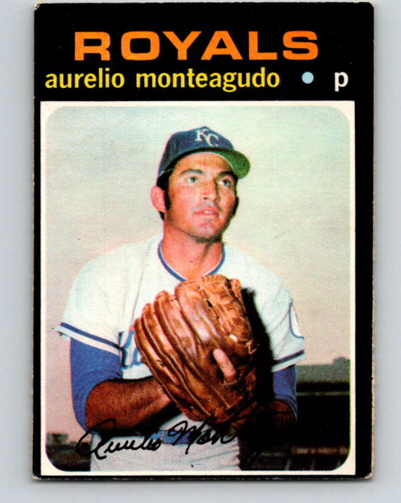 1971 O-Pee-Chee MLB #129 Aurelio Monteagudo� Kansas City Royals� V10879