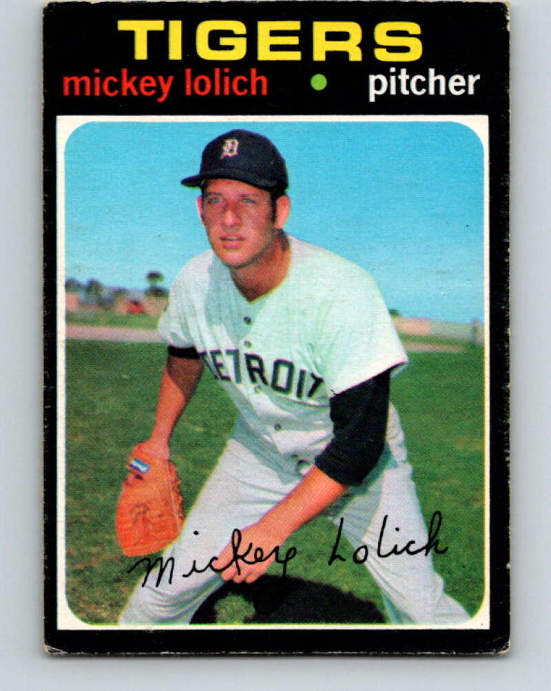 1971 O-Pee-Chee MLB #133 Mickey Lolich� Detroit Tigers� V10889