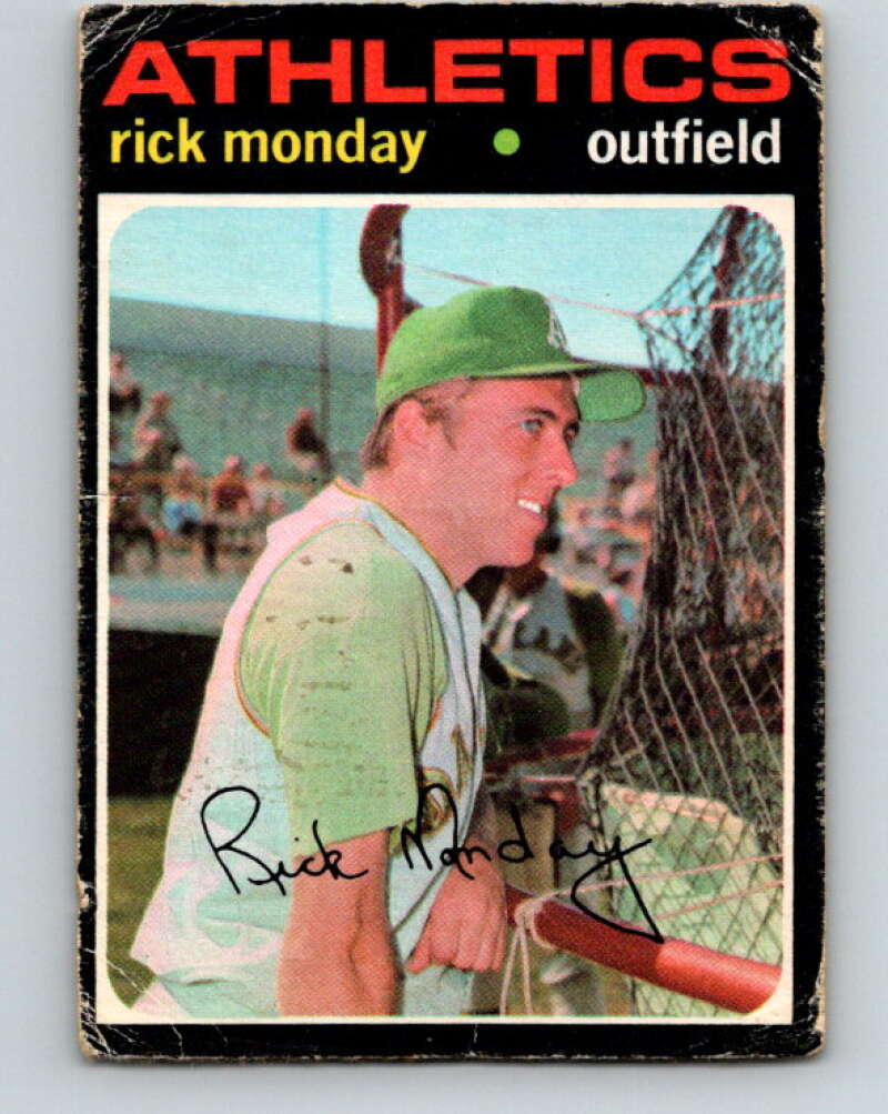 1971 O-Pee-Chee MLB #135 Rick Monday� Oakland Athletics� V10893